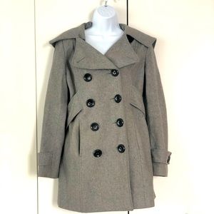Gray Hooded Coat